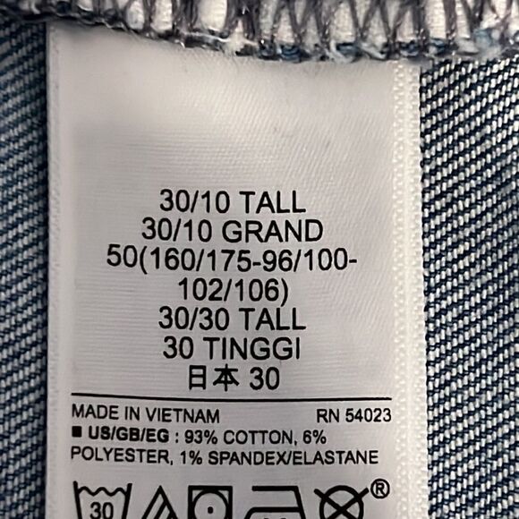 Gap Light Wash High Rise Kick Fit Jeans‎ Size 30/10T - Picture 16 of 16